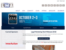 Tablet Screenshot of lmatechconference.com